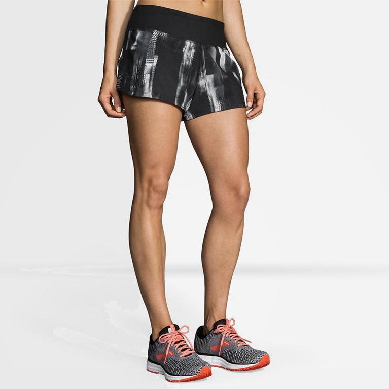 Brooks Chaser 3 Australia - Women's Running Shorts - Grey (309684-FCV)